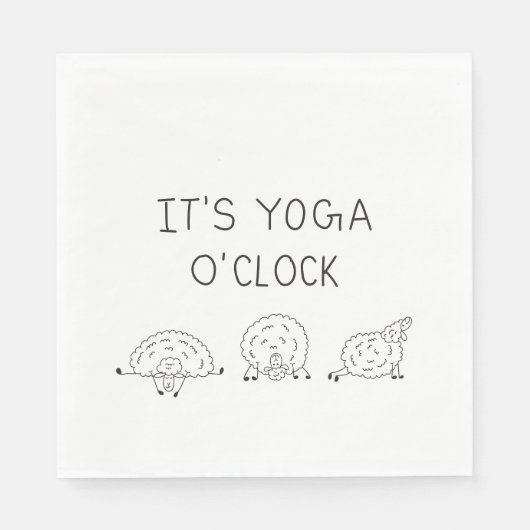 It’s Yoga O’Clock Sheep Servet (Voorkant)