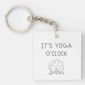 It’s Yoga O’Clock Sheep Sleutelhanger (Voorkant)