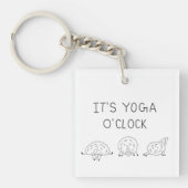 It’s Yoga O’Clock Sheep Sleutelhanger (Voorkant)