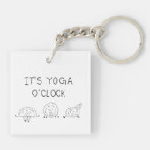 It’s Yoga O’Clock Sheep Sleutelhanger (Achterkant)