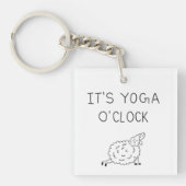 It’s Yoga O’Clock Sheep Sleutelhanger (Voorkant)