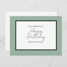 It’s Your Special Day – Happy Birthday Postcard Briefkaart