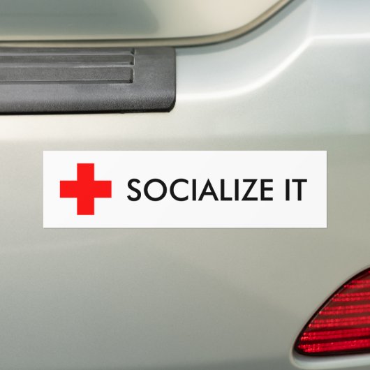 IT SAMENWERKEN BUMPERSTICKER (Op auto)