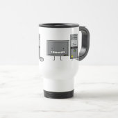 IT-schermmuis met computertower voor computerfamil Reisbeker (Voorkant rechts)