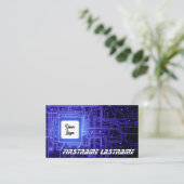 IT-Security expert printplaat cpu custom logo Visitekaartje (Staand voorkant)