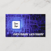 IT-Security expert printplaat cpu custom logo Visitekaartje (Voorkant)