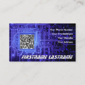 IT-Security expert printplaat mainboard cpu Visitekaartje (Achterkant)