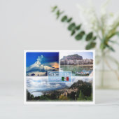 IT Sicilia - Etna - Cefalu - Taormina - Briefkaart (Staand voorkant)
