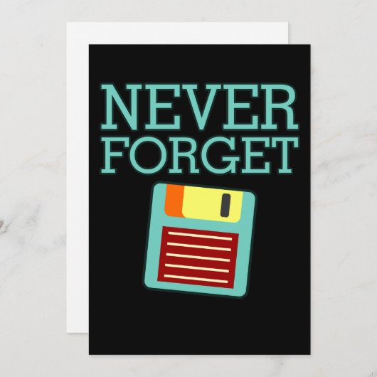 IT-software voor computers nooit vergeten Bedankkaart (Voorkant / Achterkant)