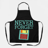 IT-software voor computers nooit vergeten Schort (Voorkant)