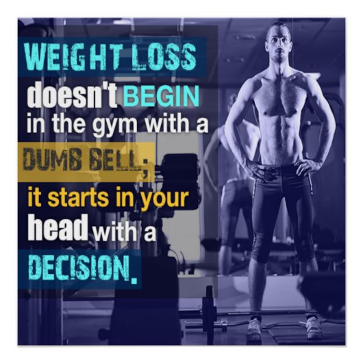 It Starts in Your Head Motivational Poster (Voorkant)