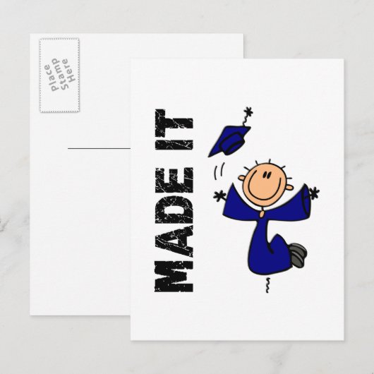 IT-stick Afstuderen Aankondigingskaart (Voorkant / Achterkant)