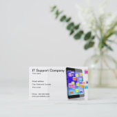 IT Support Company Visitekaartje (Staand voorkant)