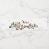 It Take a Village Baby Shower Waterfles Etiket (Enkel label)