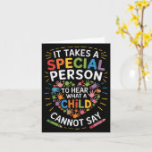 It Takes A Special Person To Hear What A Child Can Kaart (Gele Bloem)