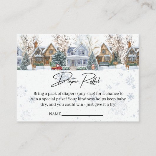 It takes a Village Baby Shower enclosure cards Informatiekaartje (Voorkant)