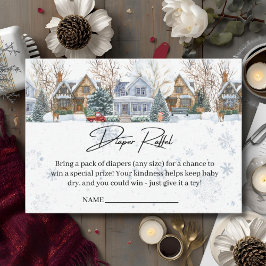 It takes a Village Baby Shower enclosure cards Informatiekaartje