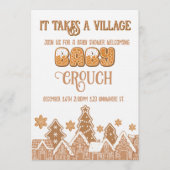 "it takes a village" baby shower invitation  kaart (Voorkant)