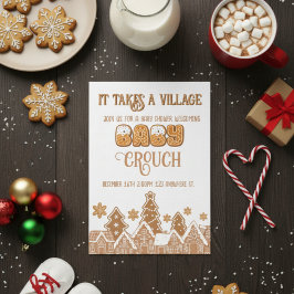"it takes a village" baby shower invitation  kaart