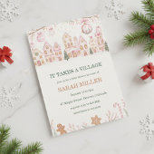 It Takes a Village Baby Shower Invitation Kaart