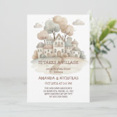 It Takes A Village Baby Shower Kaart (Staand voorkant)