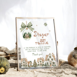 It Takes a Village Baby Shower Luierspel Poster