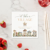 It Takes a Village Baby Shower Napkin Servet (Insitu)