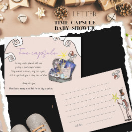 It Takes a Village Baby Shower Time Capsule Card Kaart