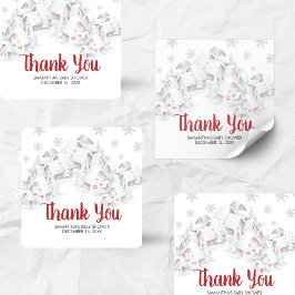 It Takes a Village Baby Shower Vierkante Sticker