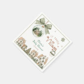 It Takes a Village Christmas Baby Shower Servet (Hoek)