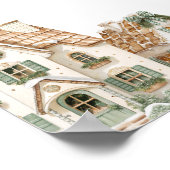 It Takes a Village Christmas Baby Shower Welcome Poster (Hoek)