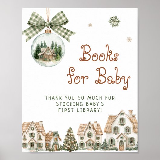 It Takes a Village Christmas Books for Baby Poster (Voorkant)