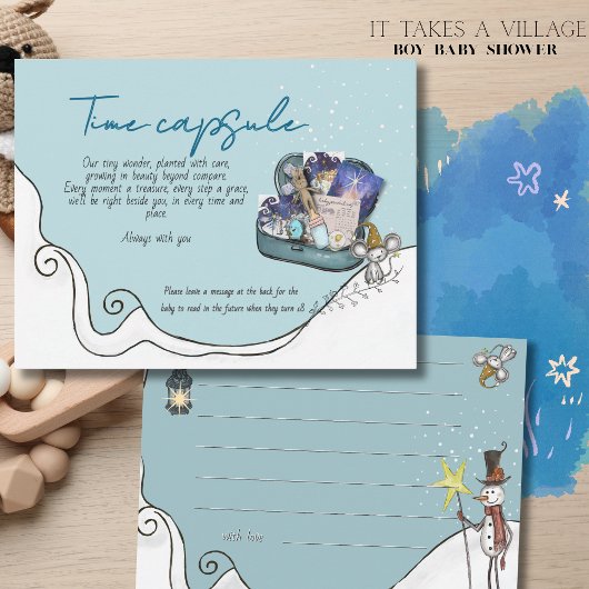It Takes a Village: Ice Blue Time Capsule Card Kaart