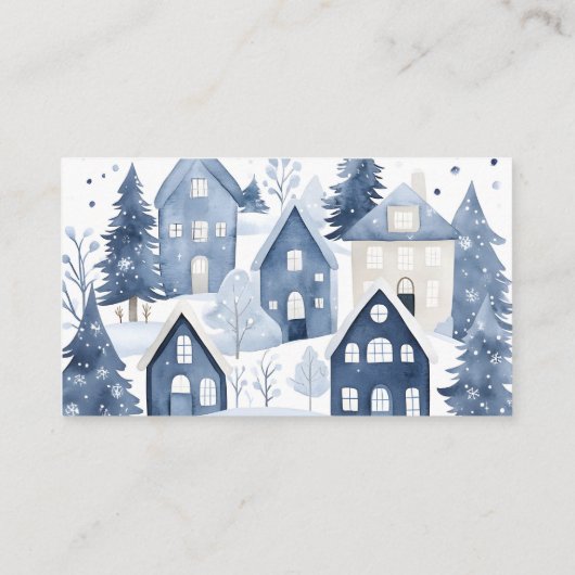 It takes a Village Navy Houses Diaper raffle Informatiekaartje (Achterkant)