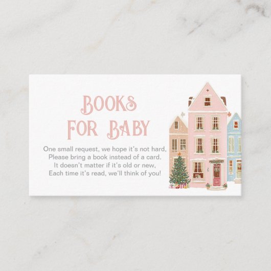 It takes a Village Pink Houses Books for baby Informatiekaartje (Voorkant)