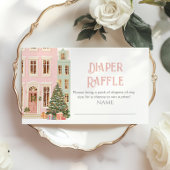 It takes a Village Pink Houses Diaper raffle Informatiekaartje