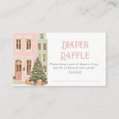 It takes a Village Pink Houses Diaper raffle Informatiekaartje (Voorkant)
