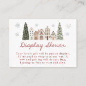 It Takes a Village Snowflake Display Shower Informatiekaartje (Voorkant)