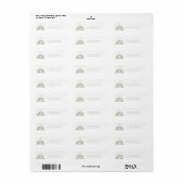 It Takes a Village Snowy Whimsical Baby Shower  Etiket (Full Sheet)