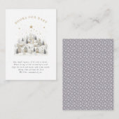 It Takes a Village Snowy Whimsical Baby Shower Informatiekaartje (Voorkant / Achterkant)