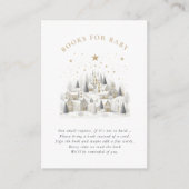 It Takes a Village Snowy Whimsical Baby Shower Informatiekaartje (Voorkant)