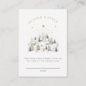 It Takes A Village Snowy Whimsical Baby Shower  Informatiekaartje (Voorkant)