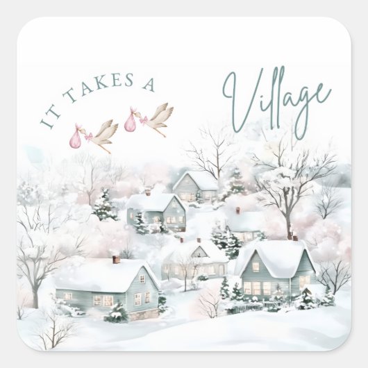 it takes a village stickers (Voorkant)