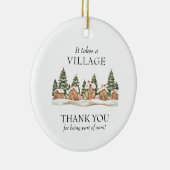 It Takes a Village Teacher Appreciation Christmas Keramisch Ornament (Rechts)
