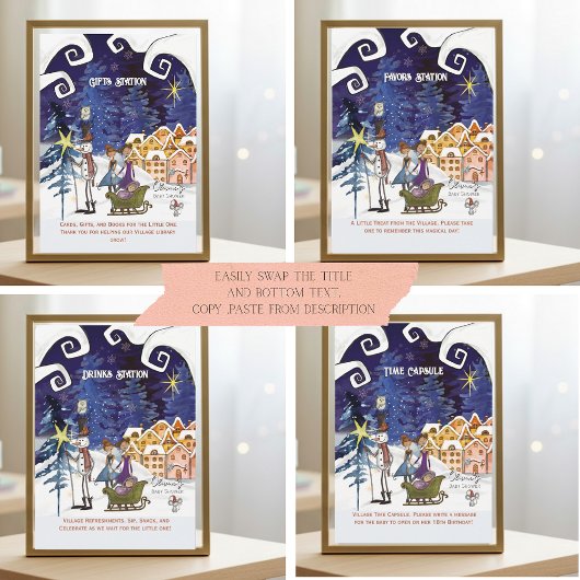 It Takes a Village Universal Sign Suite TEMPLATE Kaart