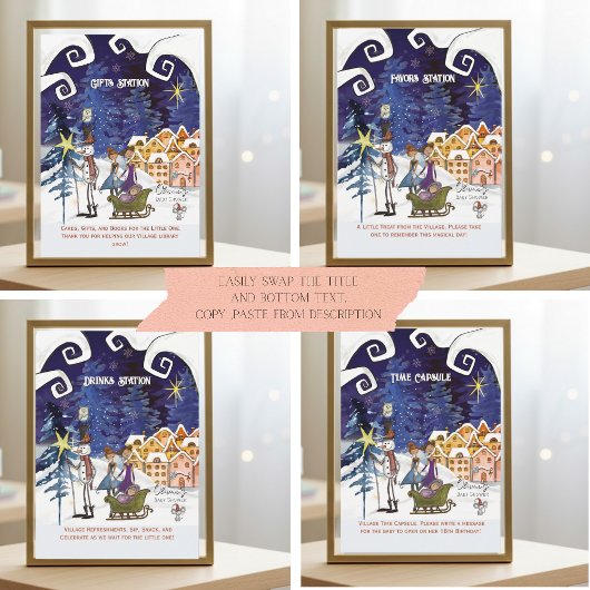 It Takes a Village Universal Sign Suite TEMPLATE Kaart