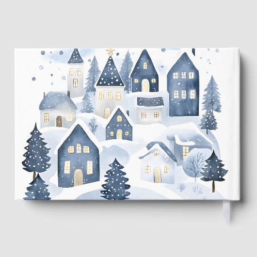 It Takes a Village Winter Baby Boy Shower Gastenboek (Achterkant)