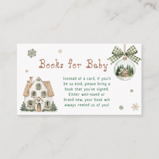 It Takes a Village Winter Books for Baby Informatiekaartje (Voorkant)