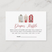 It Takes a Village Winter Christmas Baby Shower Informatiekaartje (Voorkant)