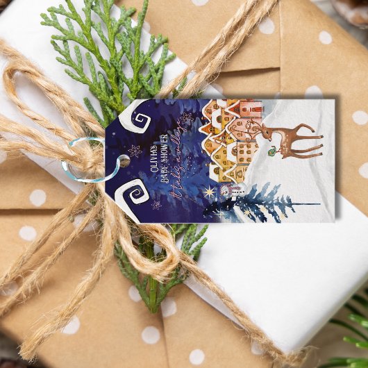 It Takes a Village Winter Fairy Girl Baby Shower  Cadeaulabel